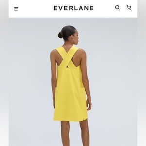 Everlane The Cross-Back Apron Mini Dress